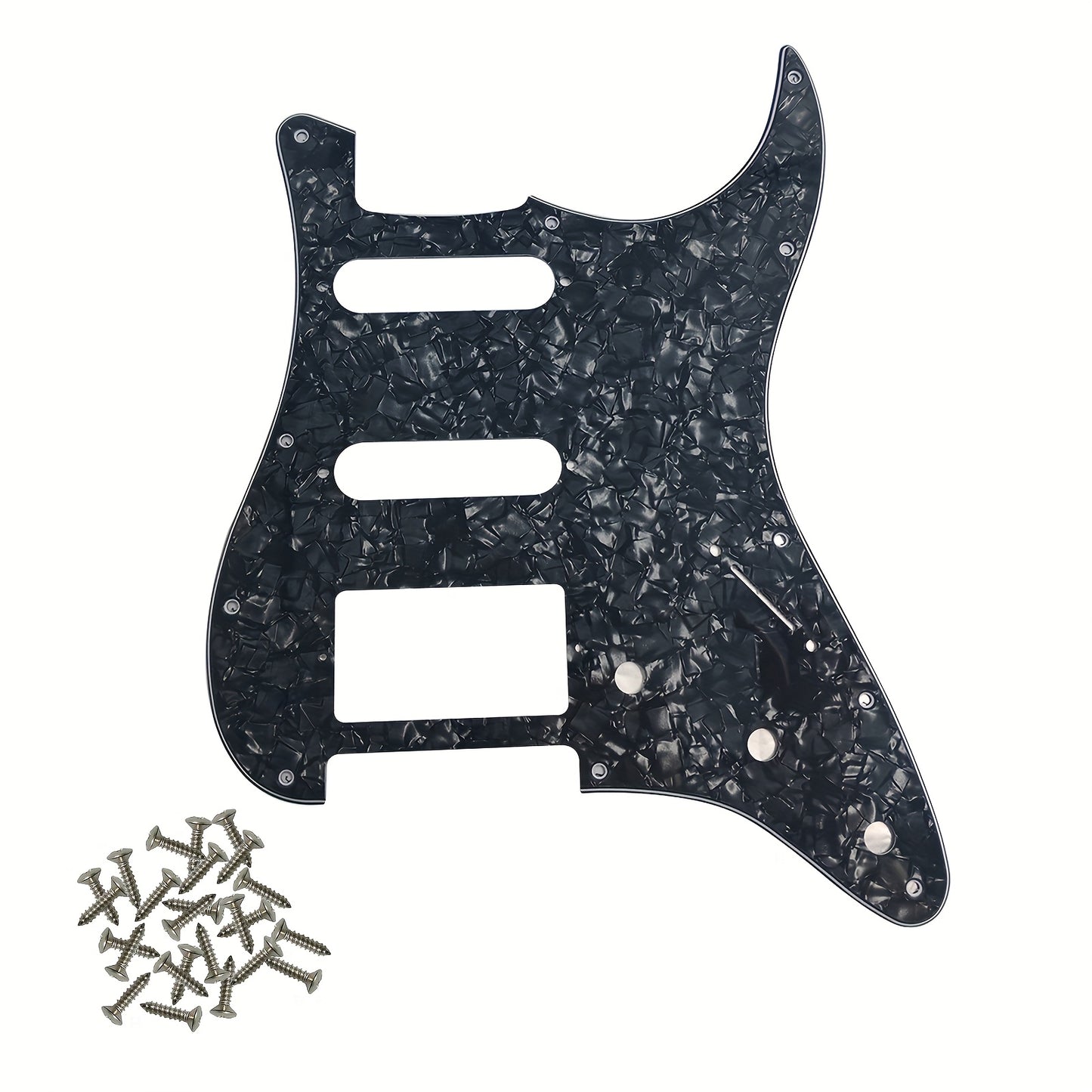 HSS 11-hole ST electric guitar pickguard for standard FD ST modern style guitars, colors available: black, white, beige.