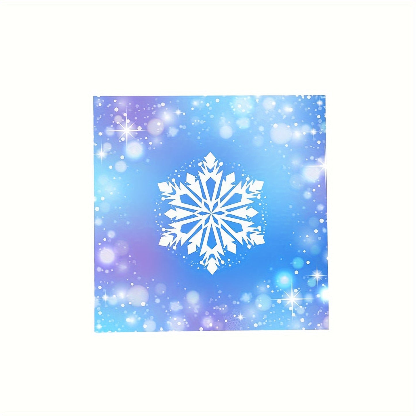 Winter Wonderland Party Supplies: 80 Pieces of Festive Snowflake Plates, Napkins, and Cups - Ideal for Christmas and Winter Birthday Celebrations.