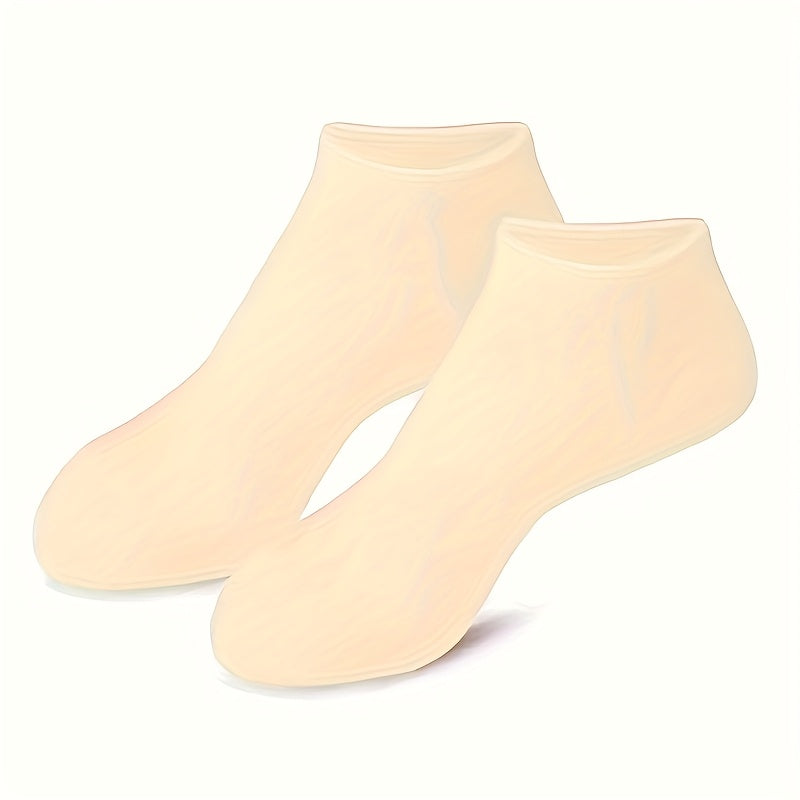 Silicone moisturizing foot socks for cracked feet with massage and moisturizing gel, ideal as a Mother's Day gift.