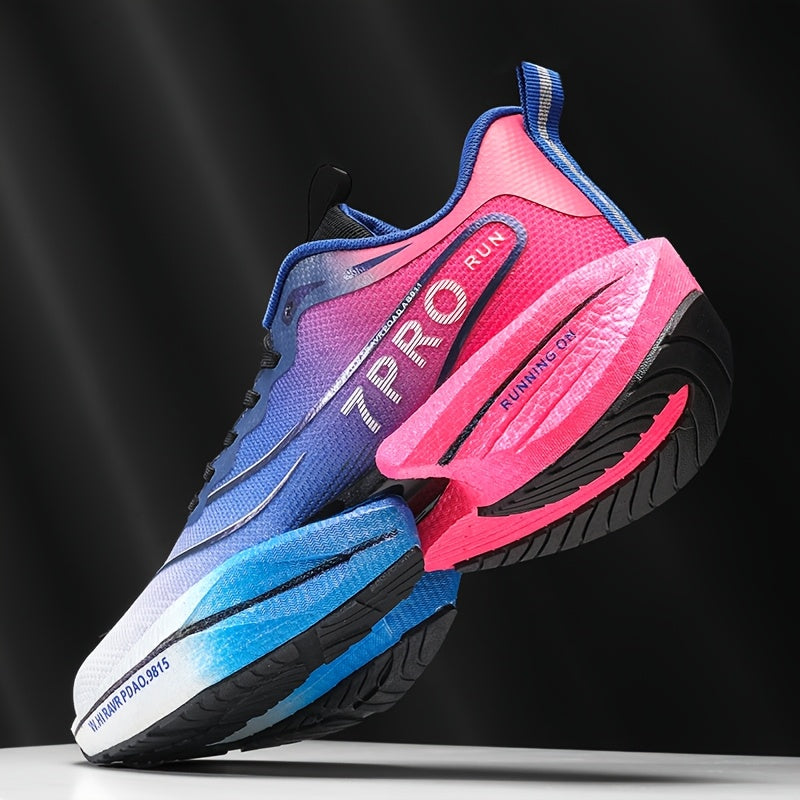 Stylish couples' racing shoes with breathable, lightweight design and high elasticity soles for sports and jumping rope.