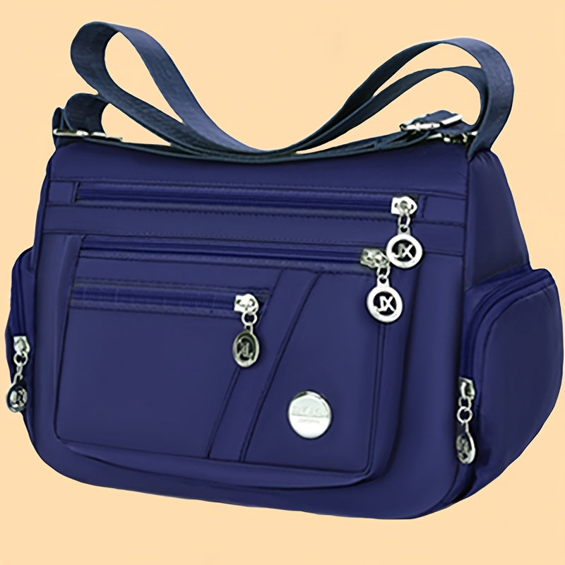 New Neutral Nylon Cloth Women's Bag suitable for middle-aged and elderly individuals with multiple compartments for leisure and travel purposes.