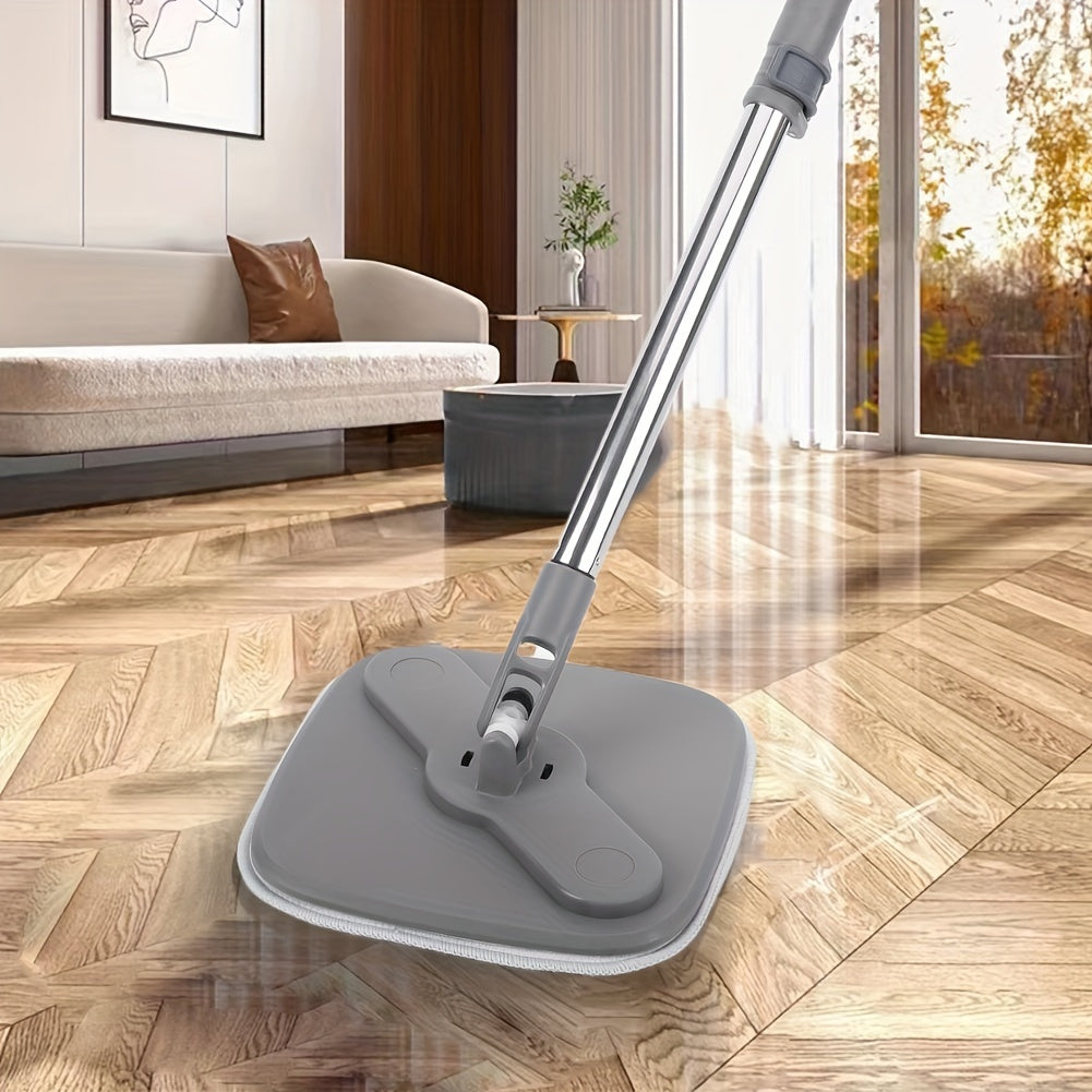 Hands-Free Wash Mop with Automatic Water Separation and 360° Rotating Feature - Ideal for Easy Living Room Cleaning, Made of Strong Plastic Material for Long-Lasting Use