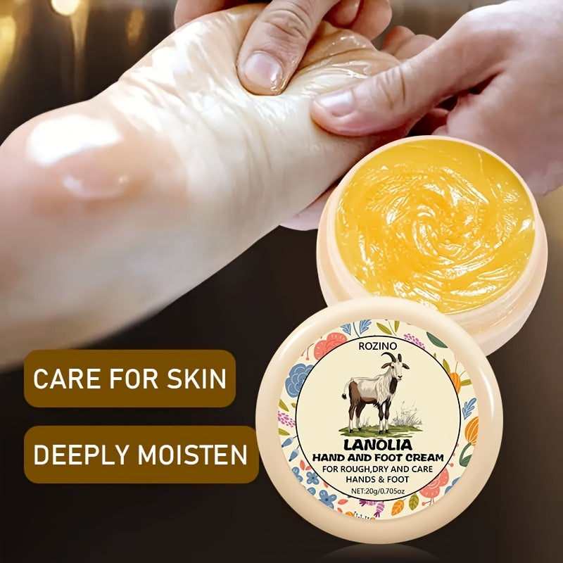 Lanolin Cream with Hyaluronic Acid deeply moisturizes cracked hands and feet in winter, leaving skin soft, smooth, and elastic with regular use.