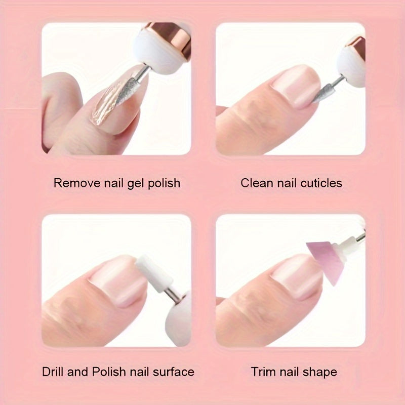 Nail file tool for home and salon use, achieves professional nail art at home.