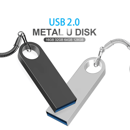 Consider a USB 2.0 flash drive with capacities 8GB to 128GB.