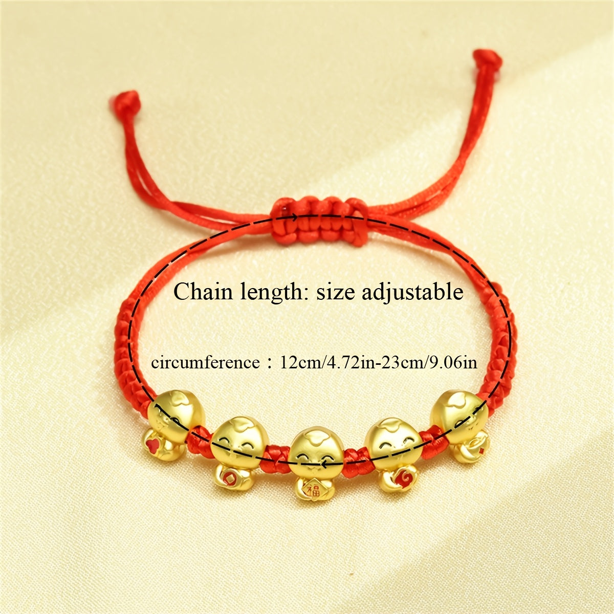 Incorporating a Chinese style and adorned with red thread jewelry, the 2025 Lucky Snake Symbol Red Thread Woven Bracelet showcases five snake pendants, creating a one-of-a-kind piece. Perfect for gifts on birthdays, Valentine's Day, Mother's Day, or as a