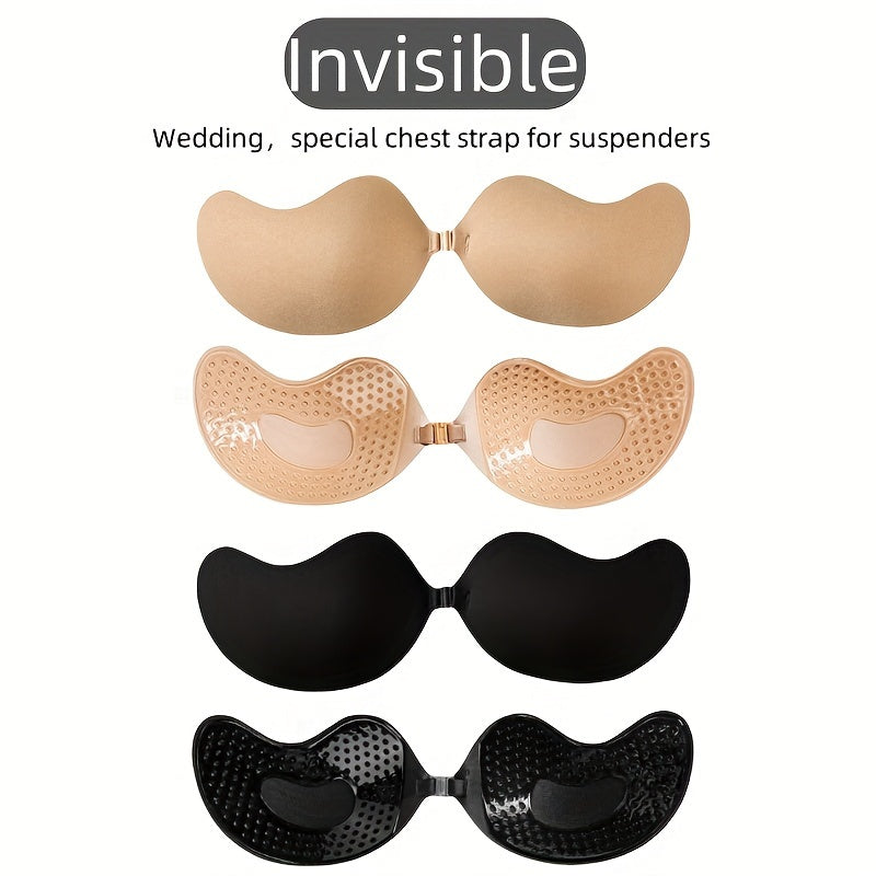 Silicone nipple covers for women's lingerie and underwear, self-adhesive push up pasties.