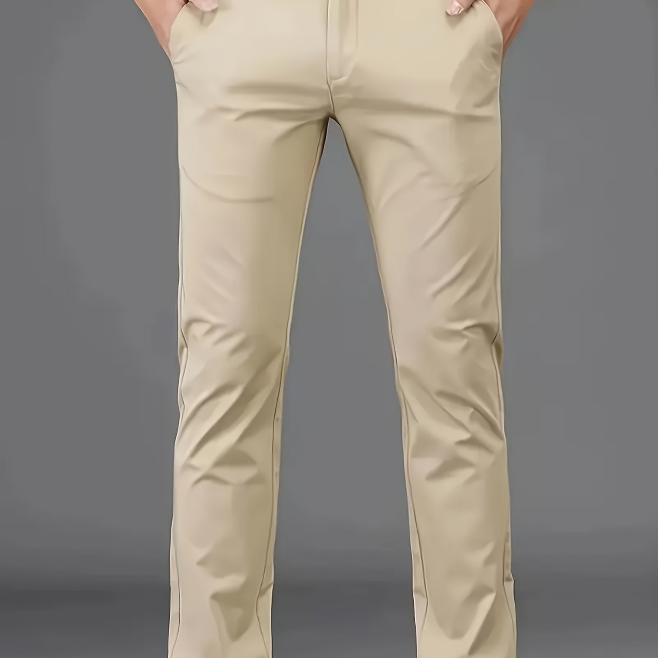 Men's versatile casual formal pants with a classic design and comfortable fit, perfect for casual or business wear.