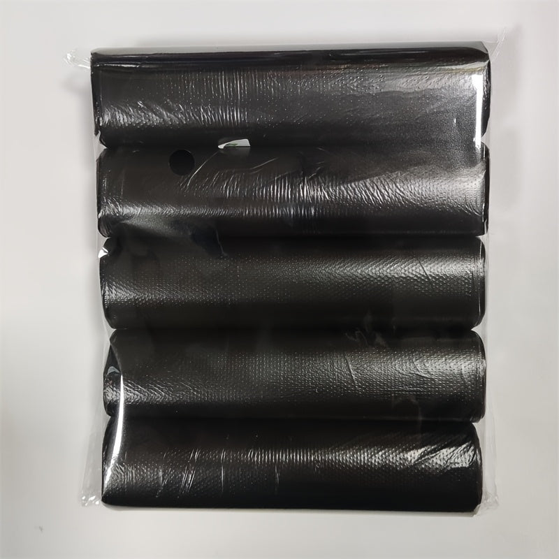 Get a great deal with our Value Pack of 5 rolls containing 100 colorful disposable small garbage bags. These plastic bags are perfect for lining indoor garbage cans in commercial offices, bedrooms, bathrooms, and restaurants. They are odorless and can