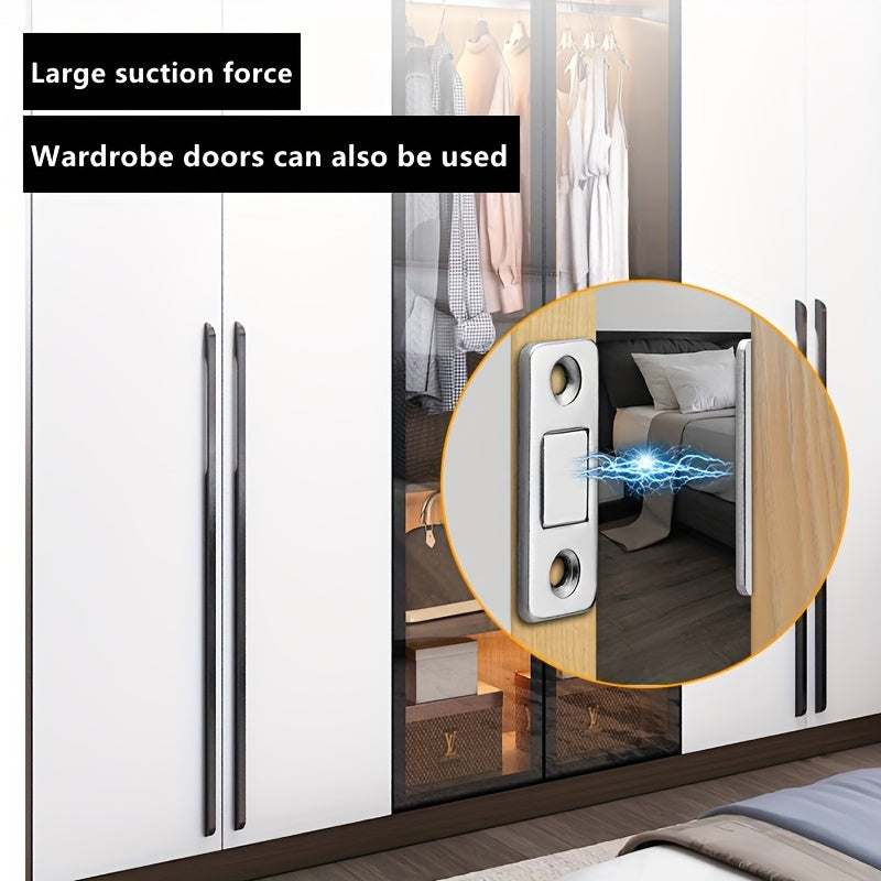 Magnetic ultra-thin door suction set, suitable for various cabinet doors.