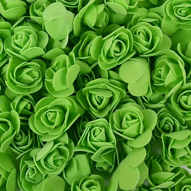 100 artificial rose heads for weddings, garlands, interior decoration, gifts, and holiday decor.