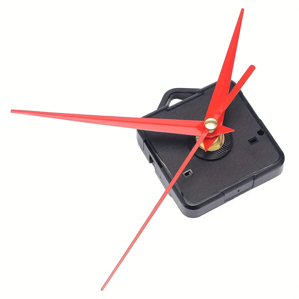 1 Set of DIY clock accessories including a silent wall clock movement, scanning clock movement, and red clock hand.