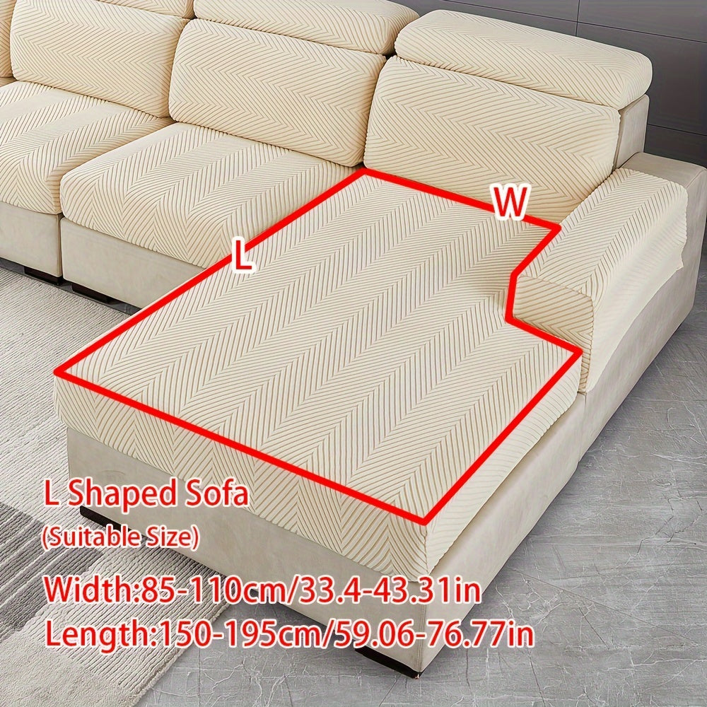 1pc Anti-splash, anti-slip elastic sofa cover for both chic home decor and furniture protection. Sold as single piece.