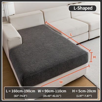 Waterproof stretch sofa cover for all seat sofas, with a modern non-slip design, pet-friendly, and fits L-shaped sofas.