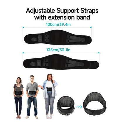 Wireless Heating Waist Belt with Massager, suitable for men and women, has 3 heating and vibration modes, ideal gift for family members.