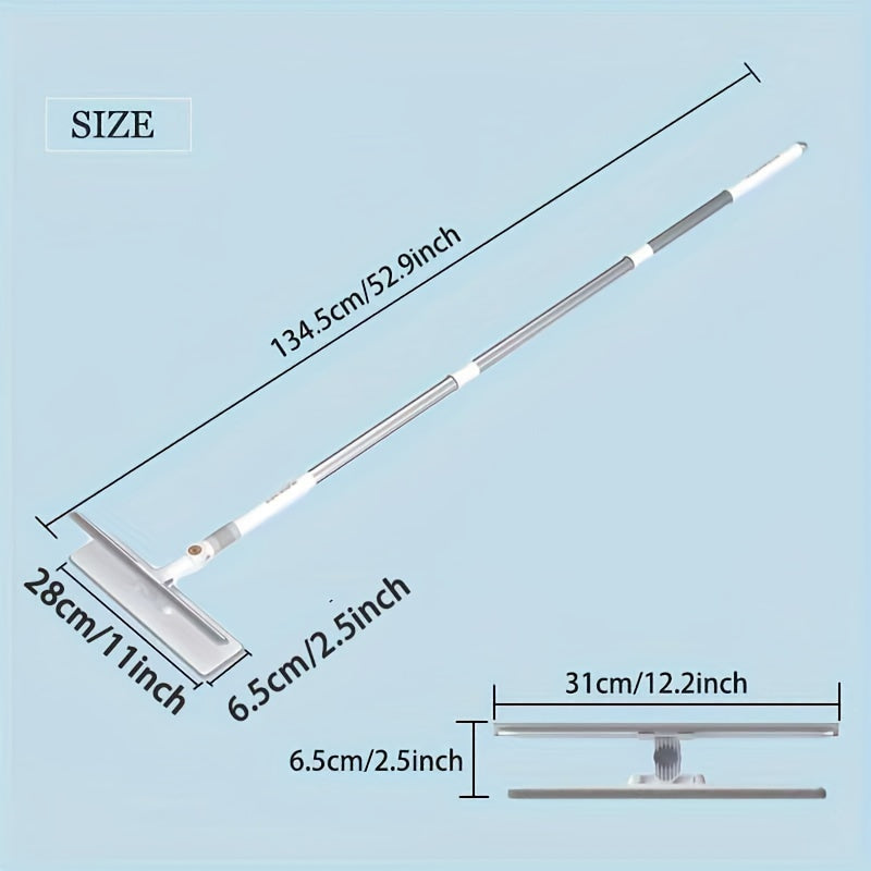 Multi-Functional Squeegee Cleaner for Bathroom, Glass, Wall, Floor, and Furniture - Made with Silicone, Stainless Steel, and Polypropylene for Efficient Cleaning
