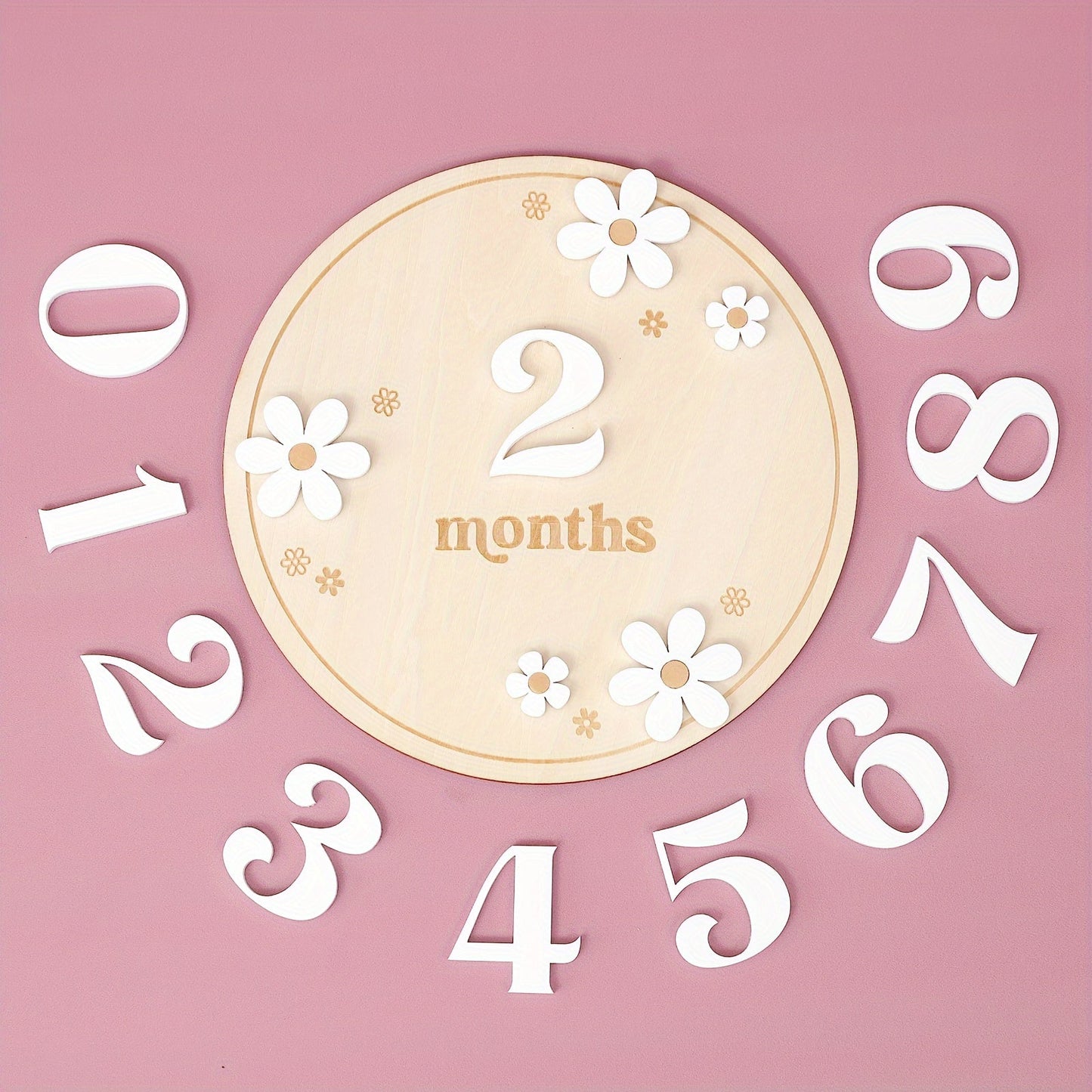 Get your hands on this adorable set of milestone cards! Made of wood, these cards are perfect for capturing all the special moments of your baby's first year. From pregnancy to their first birthday, these cards are a great way to track their growth and