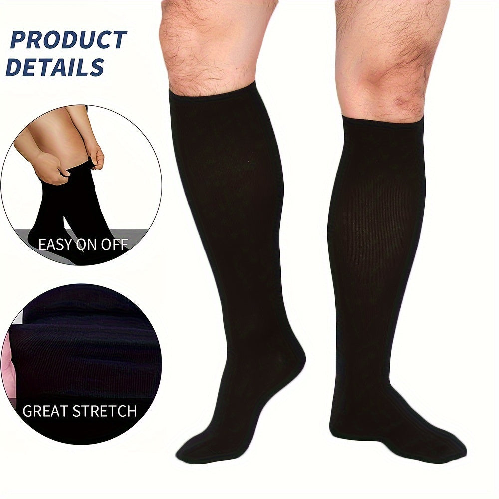 6 pairs of comfortable and breathable compression socks for men and women, perfect for sports like running, cycling, basketball, football, and hiking.