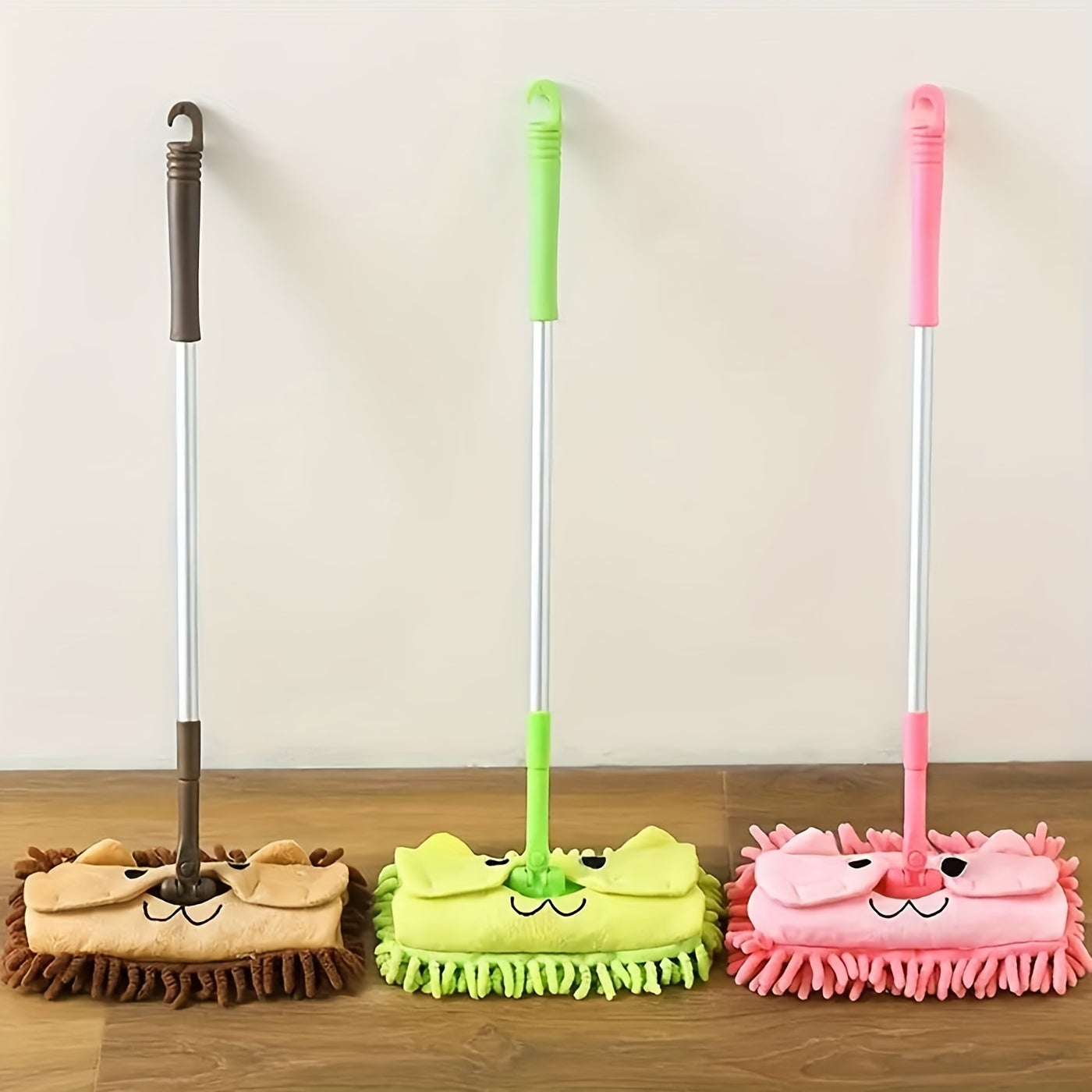 1 Piece of Cute Cartoon Mini Mop Toy for Floor Mopping, Portable and Suitable for Wet and Dry Use in Home, School, or Office Cleaning - Back to School Essential Cleaning Tool