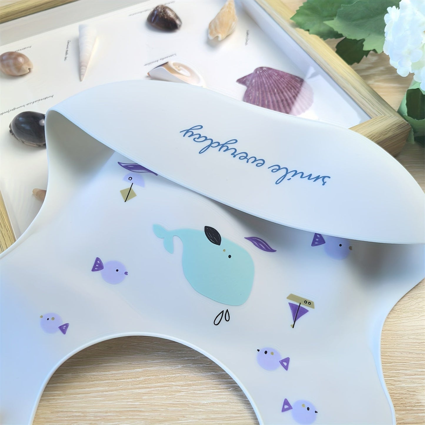 Adjustable Goldcolin Silicone Bib for Kids - Waterproof with Cute Print and Button Closure - Ideal Feeding Accessory