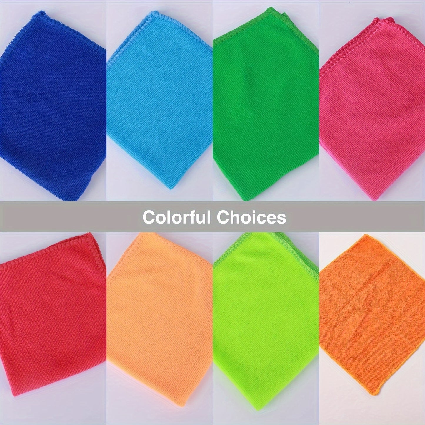 5 Microfiber Cleaning Cloths, Super Absorbent, Soft, Non-Shedding, 30x30cm, Solid Color with Space Theme, Hand Wash Only, Ideal for Kitchen, Dining, Living Room, Office, Bathroom