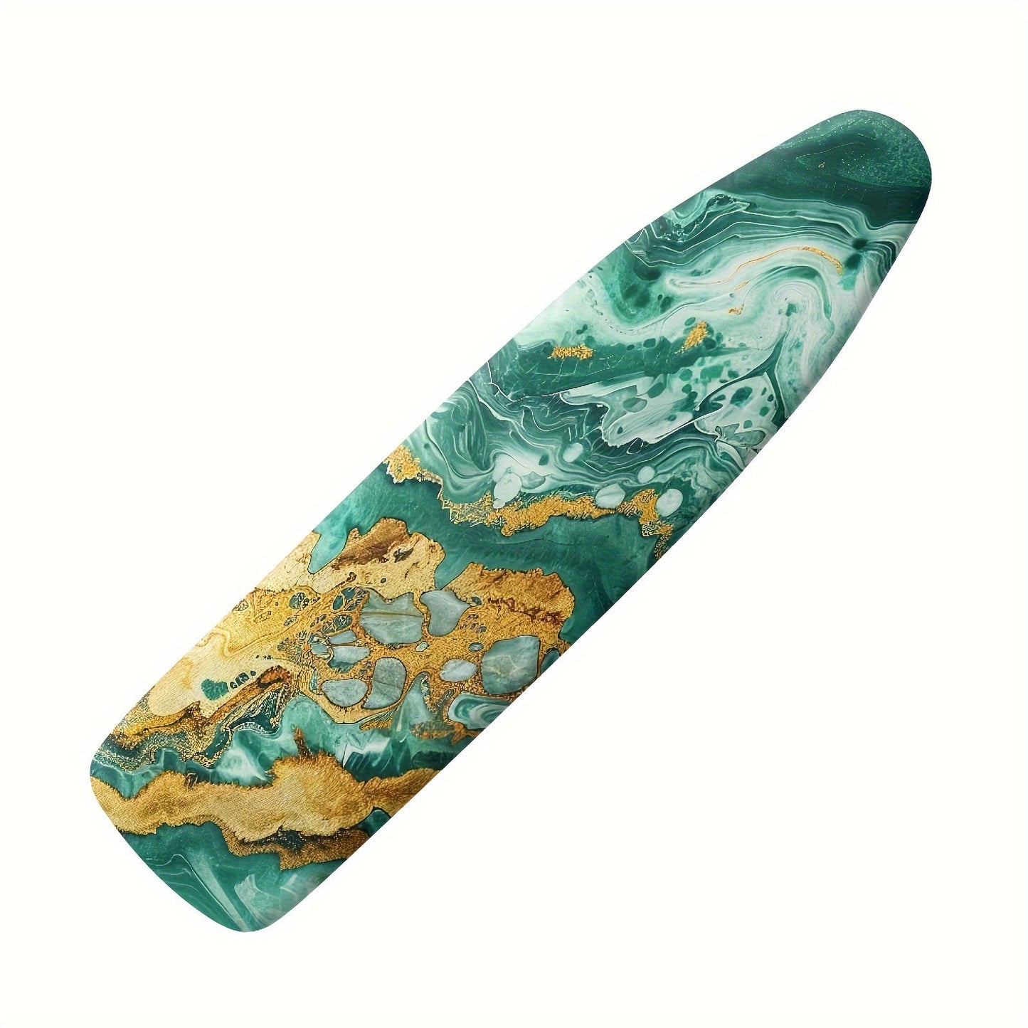 Upgrade your ironing experience with the 1pc RSHUBINO Extra Large Marble Pattern Ironing Board Cover. Made with no-heat resistant material and a washable PET dust cover, this easy-to-install accessory is designed to fit ironing boards measuring