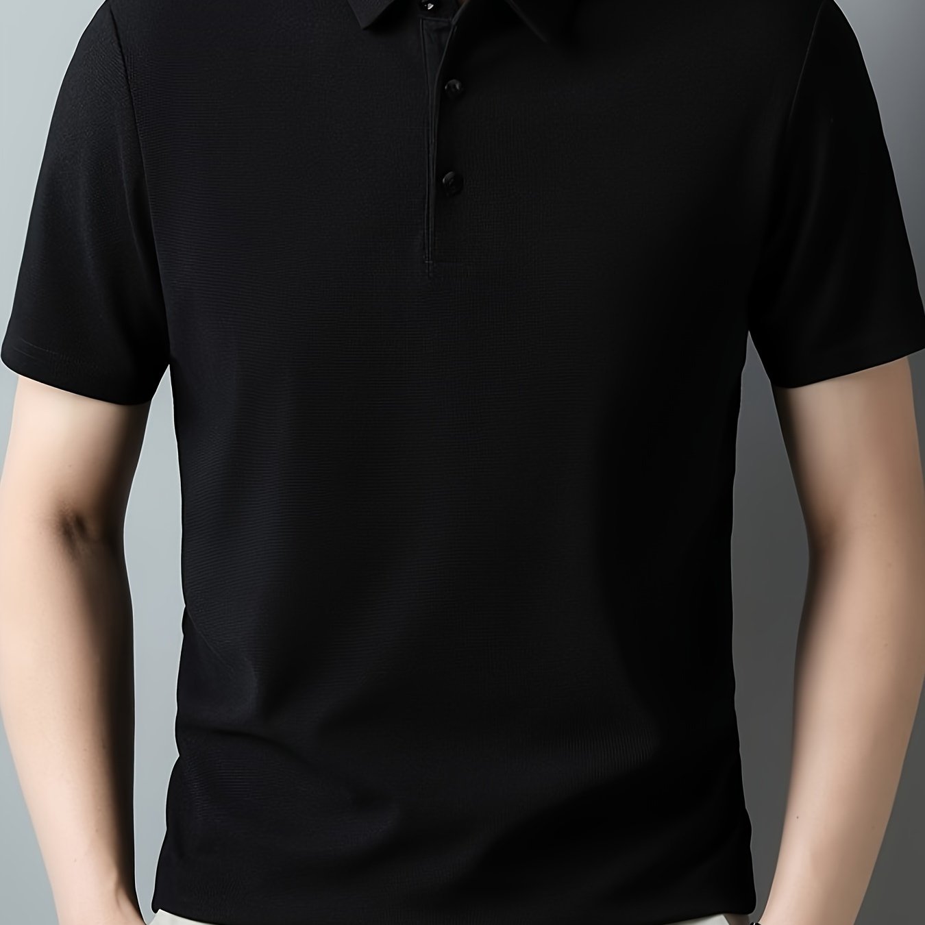 Men's Short Sleeve Henley Shirt for Summer Golf and Outdoor Activities, Casual and Comfortable Sports Top