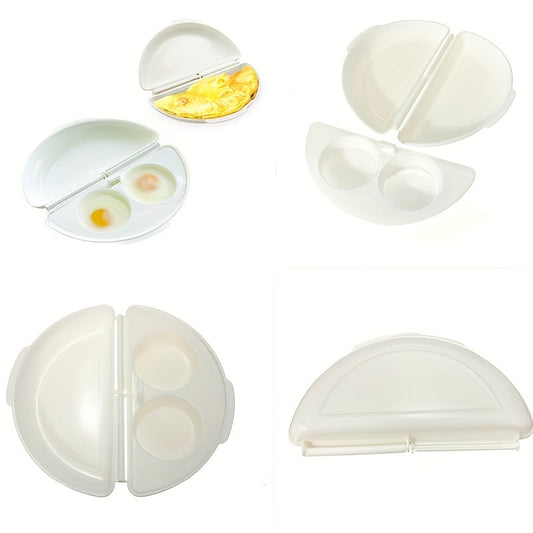 Silicone Egg Cooker Tray for Making Omelette Eggs in the Microwave - Non-toxic Eggs Steamer Box and Poacher Kitchen Tool