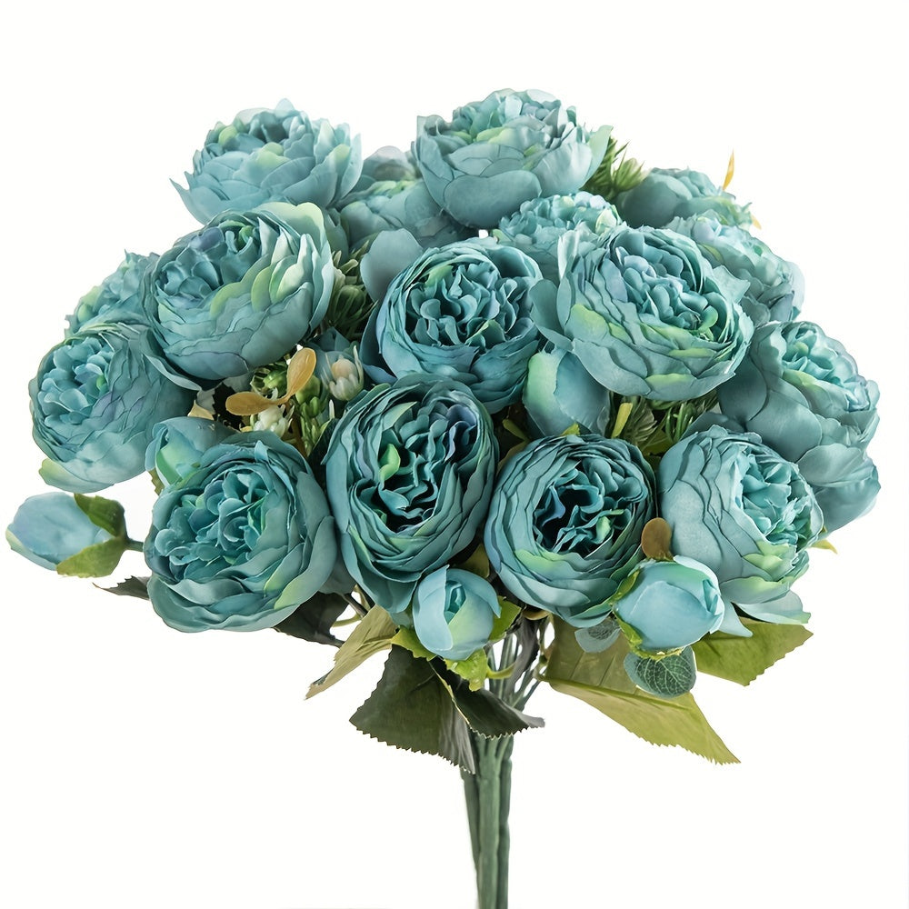 Vintage Artificial Peony Flower set of 3, ideal for family weddings and parties with premium oxidation resistance.