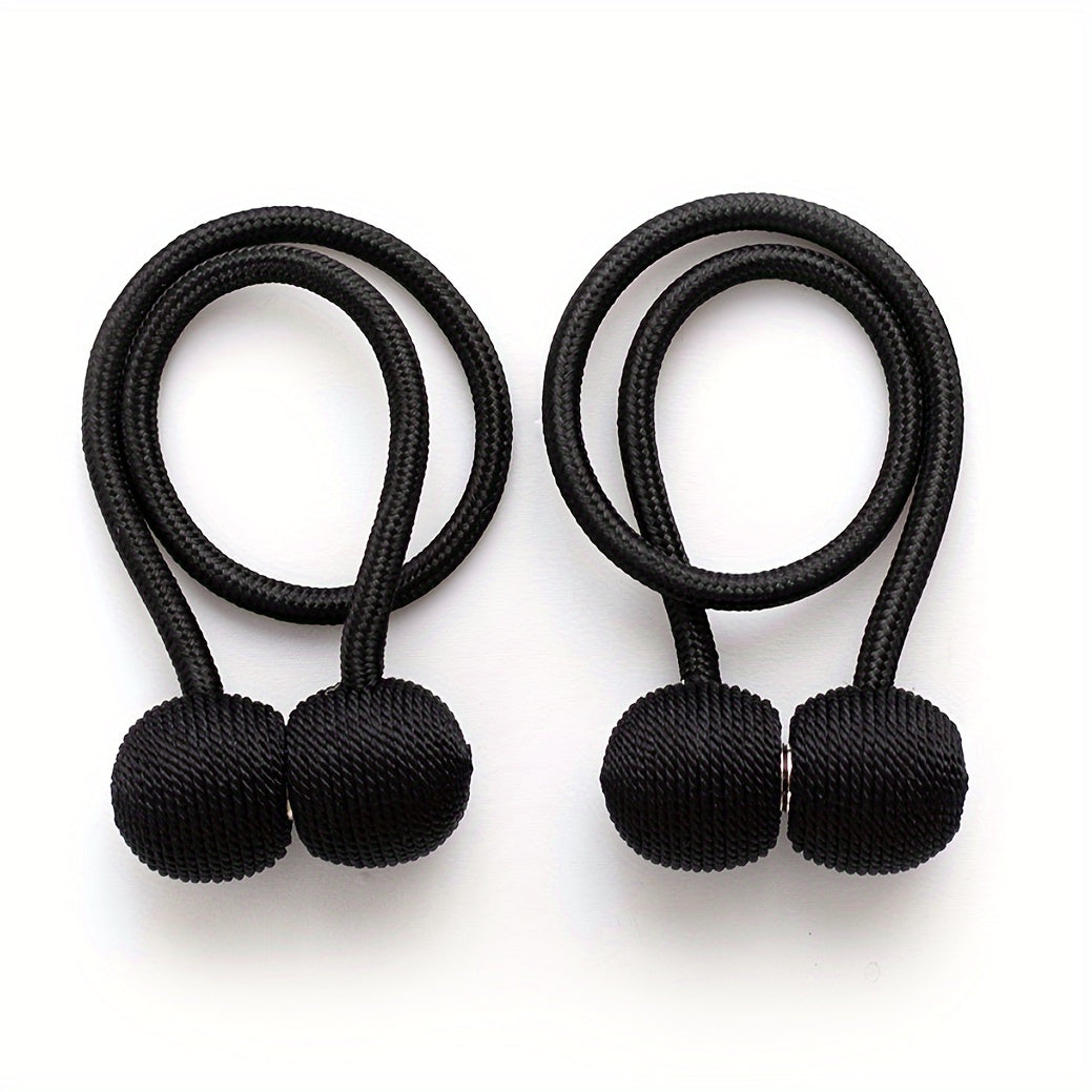 2 Earphone-style Magnetic Buckle Hooks for bathroom shower curtains