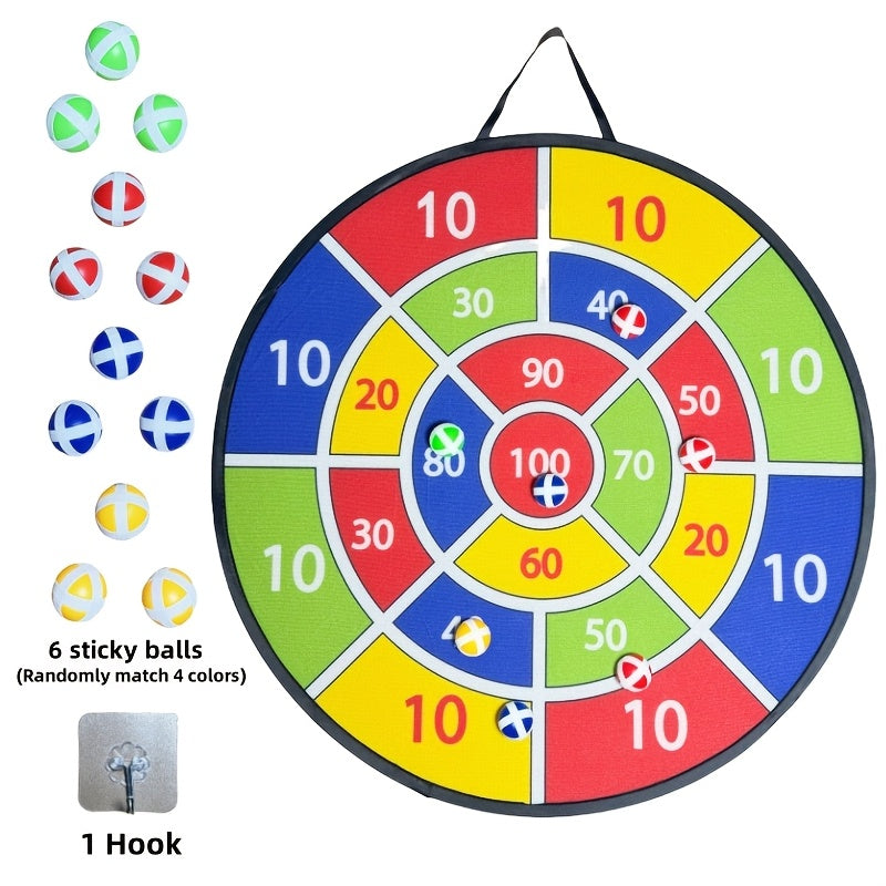 Get ready for hours of fun with the 12-piece Sticky Dart Board Game Set! Perfect for indoor or outdoor play, this interactive party game is a great way for families to bond. This educational throwing toy for kids makes a perfect Christmas, Halloween, or