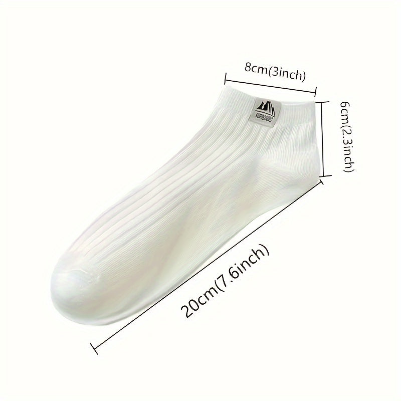 3 pairs of men's low cut ankle socks with anti-odor and sweat absorption features, suitable for all seasons.