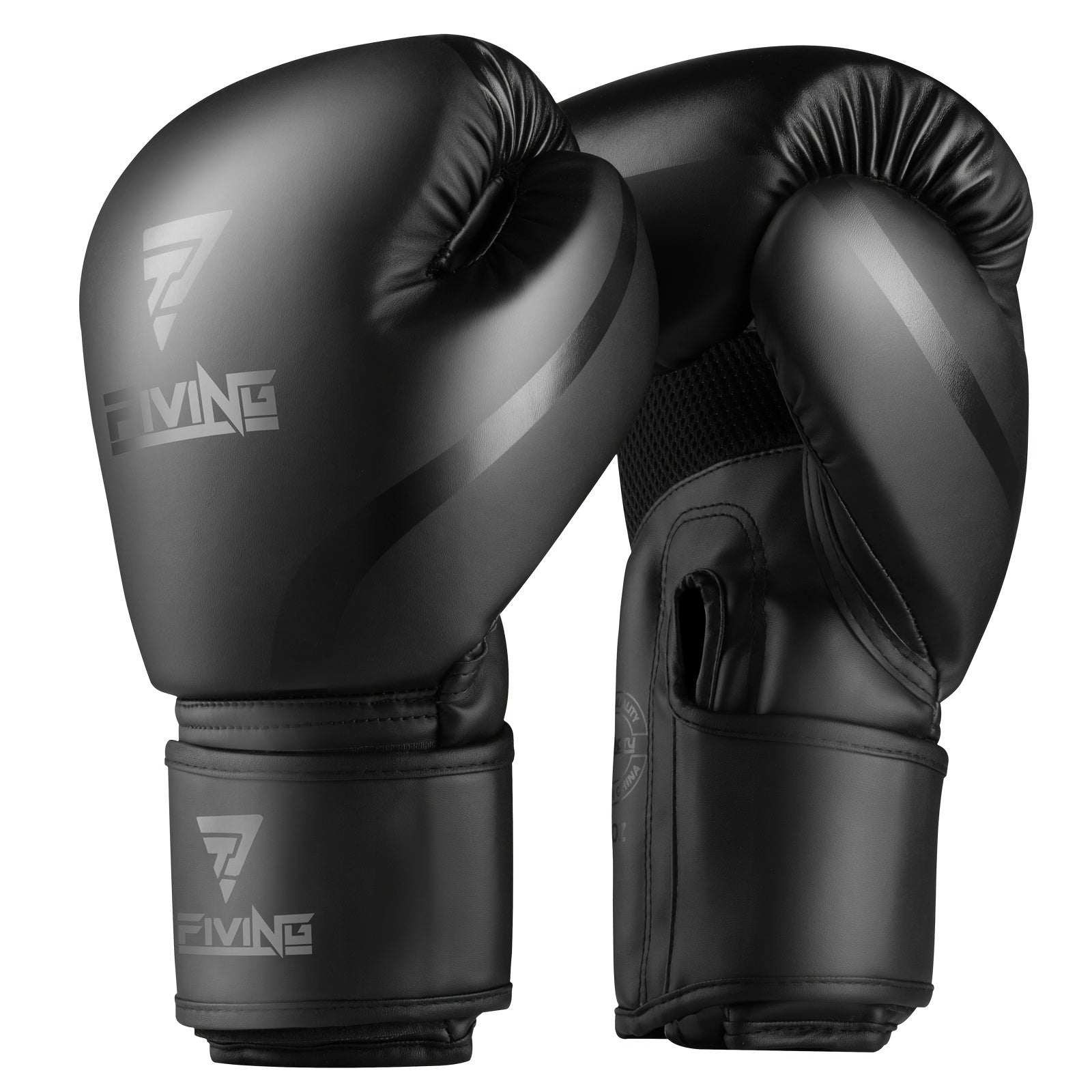 Sparring training boxing gloves made of faux leather for MMA and kickboxing. Adult size with focus pad.