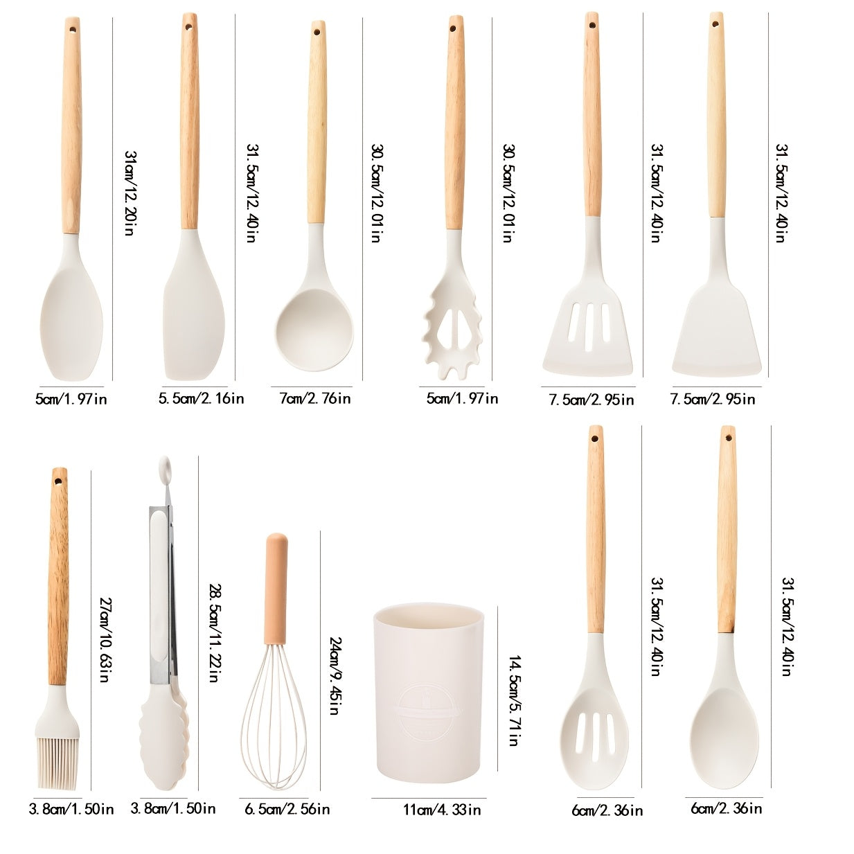 Kitchen Utensil Set Made from Silicone