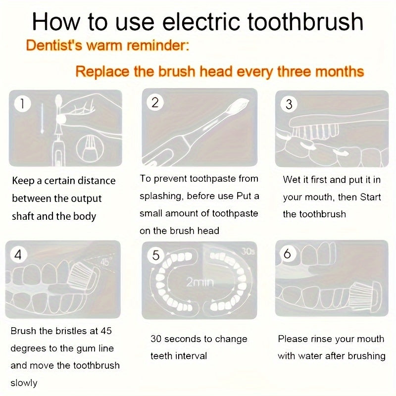 Set includes a battery-powered travel toothbrush, portable toothbrush, and 3 brush heads. Batteries not included.