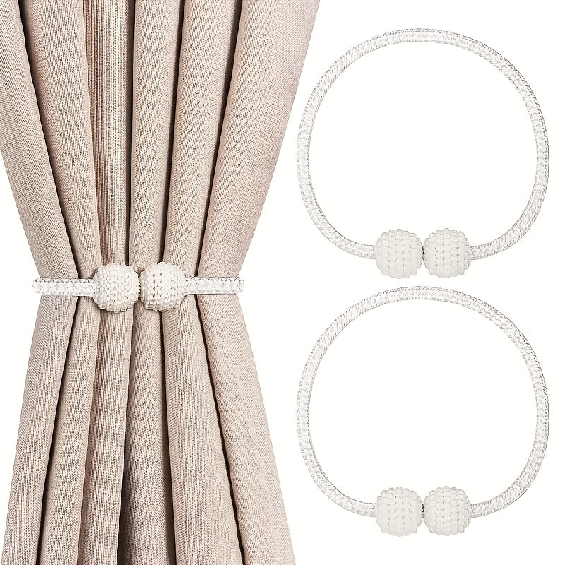 Upgrade your home decor with our Gift 2 Classic Style Magnetic Curtain Ties. Featuring a European design and a strong magnetic braided rope, these ties are perfect for adding a touch of elegance to any room in your home.