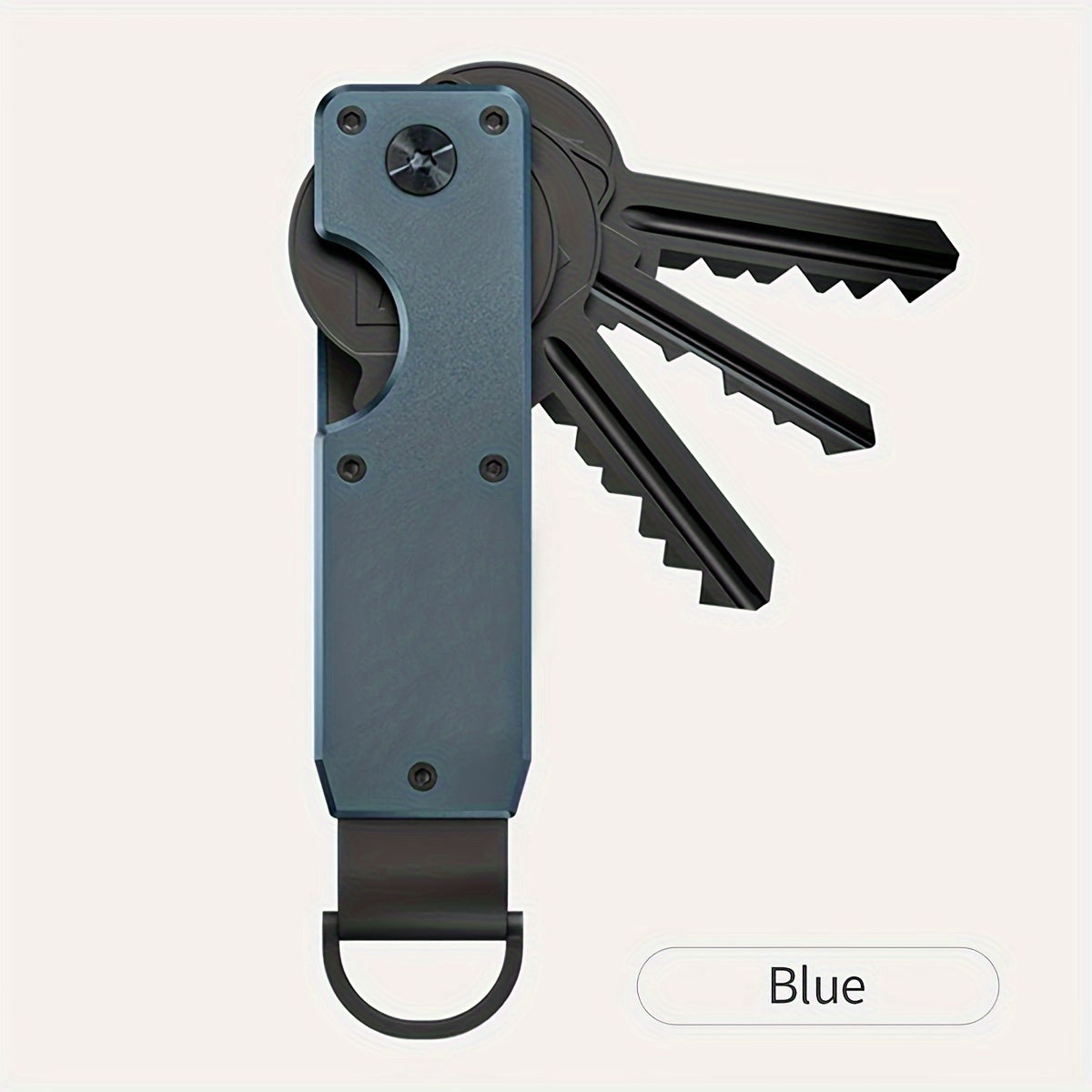 Forever Miyin Sleek Aluminum Key Organizer is a compact and lightweight key holder with a secure twist lock. It is scratch-resistant and makes an ideal gift for both men and women.