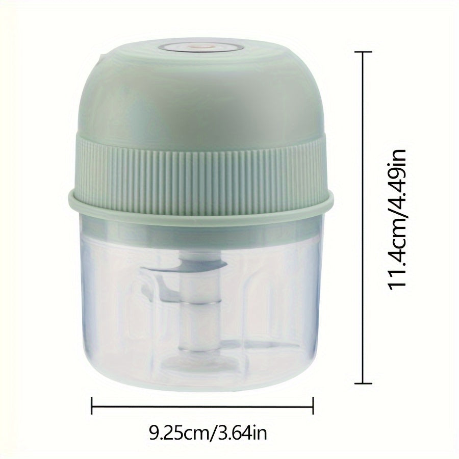 250ml Electric Mini Garlic Chopper USB Meat Grinder with Safety Switch