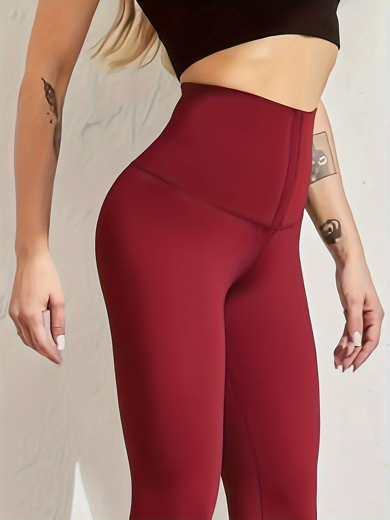 High waist skinny fitness leggings with butt lifting and tummy control features.