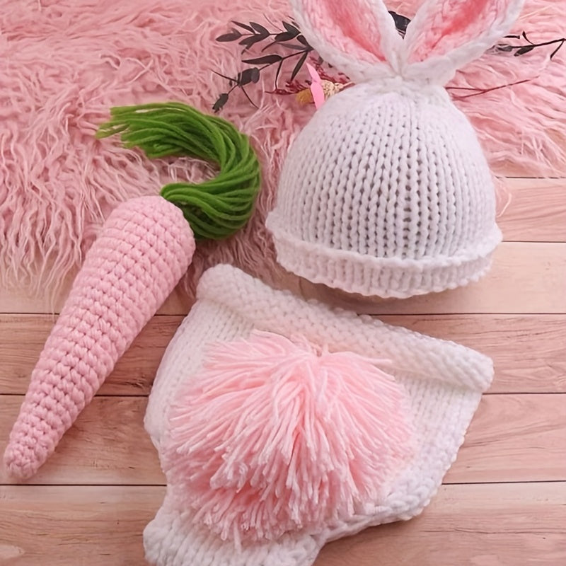 Cute Baby Bunny Outfit - Ideal for Baby Photo Sessions and Crochet Bunny Crafts!