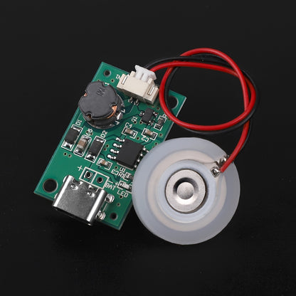 DIY Ultrasonic Type-C Atomizer Module for 1.5-2W, 5V, 300mA Single Nozzle Humidifier with Plastic Material - No Switch Needed