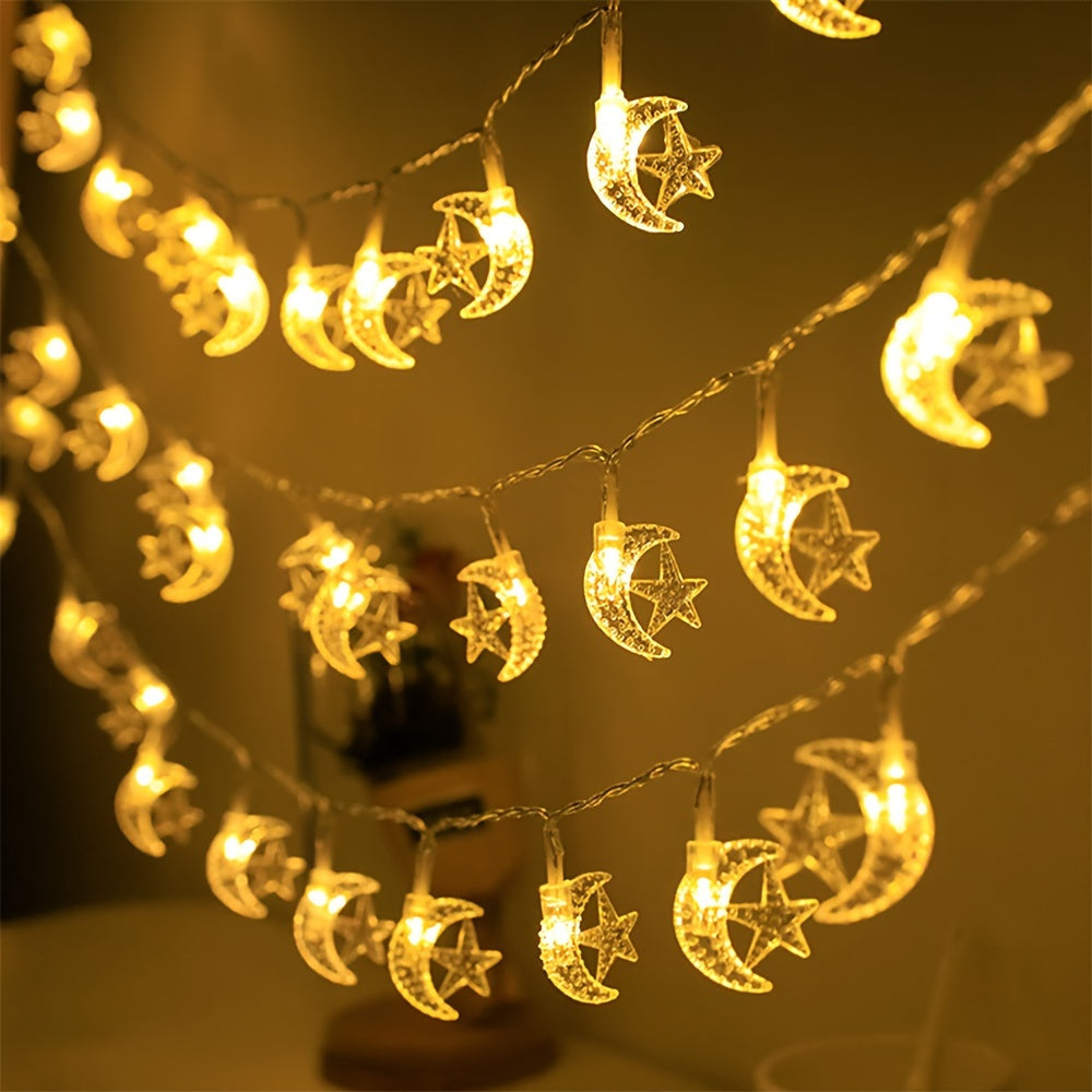 1pc star and moon pendant lights for festive tree decoration