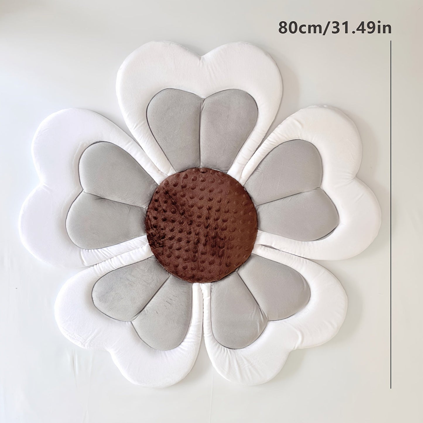 Adorable Flower Bath Mat with Multiple Functions and Comfortable Cushion