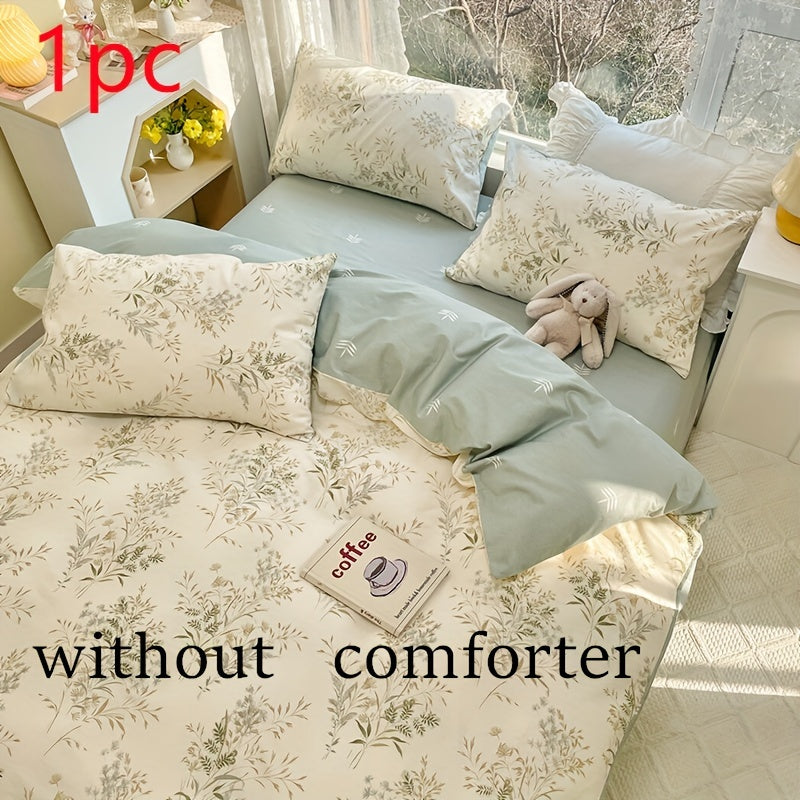 Polyester tropical floral duvet cover with hypoallergenic, breathable, machine washable properties. Features zipper closure and woven construction for all-season comfort in the bedroom.