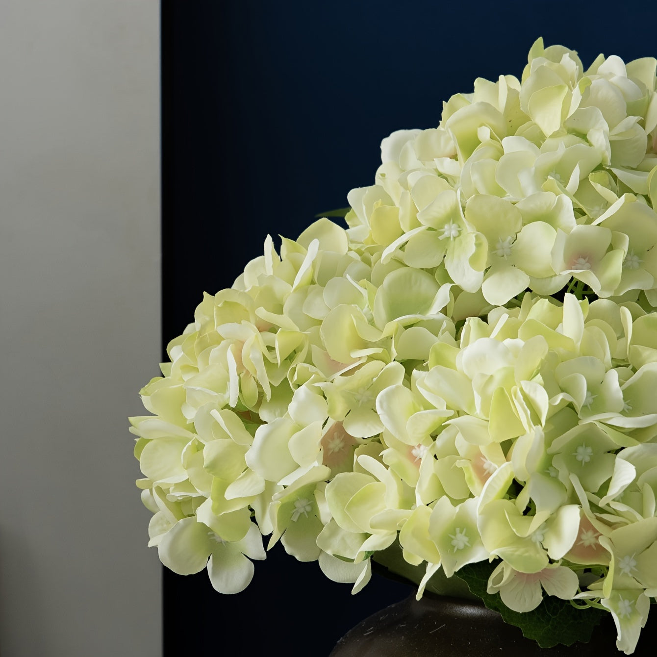 Set of 3 Real Touch Hydrangea Artificial Flowers for Home Decor and Events