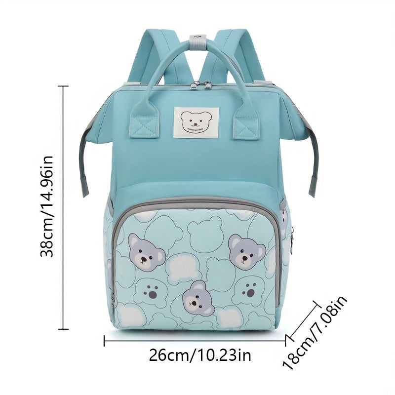 Trendy and chic, this spacious and lightweight backpack is perfect for moms on the go. Featuring a waterproof design and adorable little bear motif, this backpack can easily be attached to a stroller for added convenience.