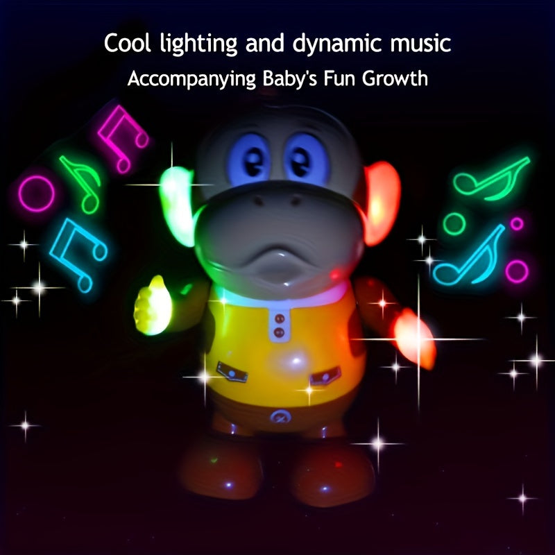 Monkey Swing Doll: Walk, Move, Light Up, Dance to Music, Shake Head - Perfect Children's Toy Gift