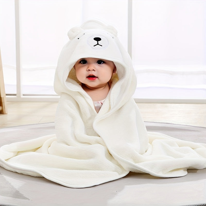 Soft and absorbent microfiber baby bath towel and children's bathrobe, perfect for gifting during Halloween, Thanksgiving, and Christmas.