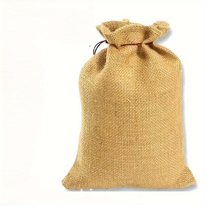 Set of 3 Burlap Sacks - Durable Multi-Use Jute Bags for Storage, Gardening, Flood Control, and Transporting Food Grains