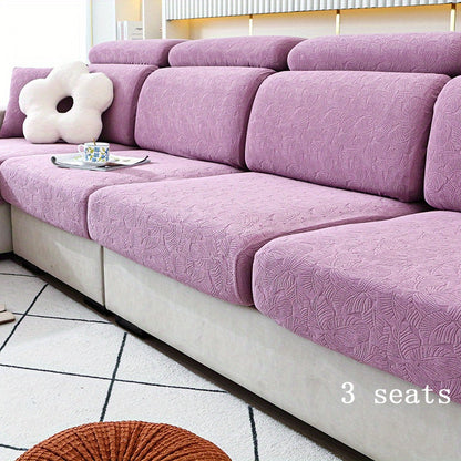 Thick Jacquard sofa cushion cover with elastic-band, perfect furniture protection for bedroom, office, or living room.